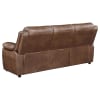 Ellington 2 Piece Upholstered Padded Arm Sofa Set in Dark Brown by Coaster - COA-508281-S - Image 5 of 0