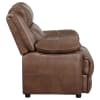 Ellington Upholstered Padded Arm Accent Chair in Dark Brown by Coaster - COA-508283 - Image 4 of 0
