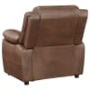 Ellington Upholstered Padded Arm Accent Chair in Dark Brown by Coaster - COA-508283 - Image 5 of 0