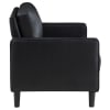 Ruth Upholstered Track Arm Loveseat in Black by Coaster - COA-508362 - Image 5 of 0
