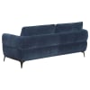 Lively 2 Piece Chenille Upholstered Sofa Set in Blue by Coaster - COA-509041-S - Image 5 of 0
