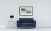 Lively Chenille Upholstered Modern Track Arm Loveseat in Blue by Coaster - COA-509042 - Image 1 of 0