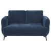 Lively Chenille Upholstered Modern Track Arm Loveseat in Blue by Coaster - COA-509042 - Image 2 of 0