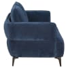 Lively Chenille Upholstered Modern Track Arm Loveseat in Blue by Coaster - COA-509042 - Image 5 of 0
