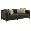 Jade Chenille Upholstered Modern Track Arm Sofa in Green by Coaster - COA-509131 - Image 2 of 0