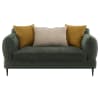 Jade Chenille Upholstered Modern Track Arm Loveseat in Green by Coaster - COA-509132 - Image 3 of 0