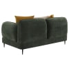 Jade Chenille Upholstered Modern Track Arm Loveseat in Green by Coaster - COA-509132 - Image 4 of 0
