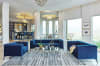 Chalet Sofa in Blue Velvet by Coaster - 509211 - Image 4 of 0