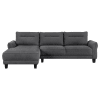 Caspian 2 Piece Sectional Sofa in Grey Fabric by Coaster - 509540 - Image 2 of 0