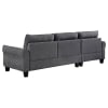 Caspian 2 Piece Sectional Sofa in Grey Fabric by Coaster - 509540 - Image 3 of 0