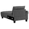 Caspian 2 Piece Sectional Sofa in Grey Fabric by Coaster - 509540 - Image 4 of 0