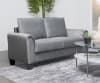 Davis Upholstered Rolled Arm Loveseat in Soft Gray Fabric by Coaster - COA-509635 - Image 1 of 0
