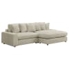 Blaine 2 Piece Reversible Sectional Sofa in Sand Fabric by Coaster - 509899 - Image 4 of 0