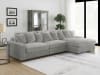 Blaine 3 Piece Reversible Sectional Sofa in Fog Fabric by Coaster - 509900-SET - Image 1 of 0