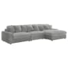 Blaine 3 Piece Reversible Sectional Sofa in Fog Fabric by Coaster - 509900-SET - Image 3 of 0