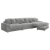 Blaine 3 Piece Reversible Sectional Sofa in Fog Fabric by Coaster - 509900-SET - Image 5 of 0