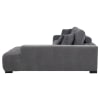 Octavia 2-Piece Sectional Chaise Sofa in Charcoal Grey Fabric by Coaster - 509965 - Image 4 of 0