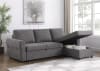 Samantha Upholstered Storage Sleeper Sectional Sofa in Grey and Black by Coaster - COA-511088 - Image 3 of 0