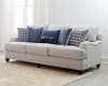 Glenn Sofa in Light Grey and Blue Linen-Like Fabric by Coaster - 511091 - Image 1 of 0