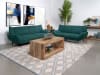Acton 2 Piece Upholstered Flared Arm Sofa Set in Teal Blue by Coaster - COA-511161-S - Image 1 of 0