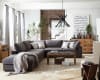 Serene 4 Piece Sectional in Charcoal Linen Blend Fabric by Coaster - 551324-04 - Image 3 of 0