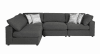 Serene Charcoal Linen Blend Fabric BUILD YOUR OWN Sectional by Coaster - 551324-B - Image 4 of 0