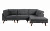 Churchill 4 Piece Modular Sectional in Dark Grey Fabric by Coaster - 551401-4 - Image 1 of 0