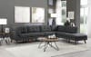 Churchill 4 Piece Modular Sectional in Dark Grey Fabric by Coaster - 551401-4 - Image 2 of 0