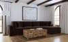 Lakeview 5 Piece Upholstered Modular Sectional Sofa in Dark Chocolate Chenille and Black by Coaster - COA-551464-5 - Image 2 of 0