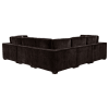 Lakeview 5 Piece Upholstered Modular Sectional Sofa in Dark Chocolate Chenille and Black by Coaster - COA-551464-5 - Image 3 of 0