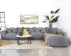 Jennifer Grey Fabric 6 Piece Sectional by Coaster - 551594-SET - Image 2 of 0