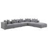 Jennifer Grey Fabric 6 Piece Sectional by Coaster - 551594-SET - Image 3 of 0