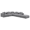 Jennifer Grey Fabric 6 Piece Sectional by Coaster - 551594-SET - Image 4 of 0