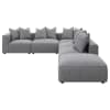 Jennifer Grey Fabric 6 Piece Sectional by Coaster - 551594-SET - Image 5 of 0