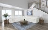 Raleigh 5 Piece Boucle Upholstered Modular Sectional Sofa in Ivory Boucle Fabric and Black by Coaster - COA-551751-5 - Image 2 of 0