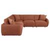 Elysia 5 Piece Modular Sectional Sofa in Coral Fabric by Coaster - 551891-SETA - Image 5 of 0