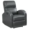 Grant Upholstered Power Recliner Chair in Grey by Coaster - COA-601499P - Image 4 of 0