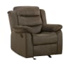 Rodman 2 Piece Reclining Sofa Set in Chocolate Velvet Upholstery by Coaster - 601881-S - Image 5 of 0