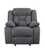 Higgins Reclining Sofa in Grey Performance Coated Microfiber Upholstery by Coaster - 602261 - Image 4 of 0