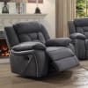 Higgins Glider Recliner in Grey Performance Coated Microfiber Upholstery by Coaster - 602263 - Image 1 of 0