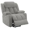 Houston Upholstered Power Lift Recliner Chair in Grey by Coaster - COA-602284P - Image 1 of 0