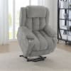 Houston Upholstered Power Lift Recliner Chair in Grey by Coaster - COA-602284P - Image 4 of 0