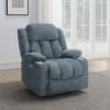 Houston Upholstered Power Lift Recliner Chair in Slate Blue by Coaster - COA-602294P - Image 2 of 0