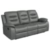 Nova 2 Piece Upholstered Padded Arm Reclining Sofa Set in Dark Grey by Coaster - COA-602531-S - Image 3 of 0