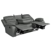 Nova 2 Piece Upholstered Padded Arm Reclining Sofa Set in Dark Grey by Coaster - COA-602531-S - Image 4 of 0