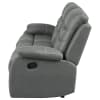 Nova 2 Piece Upholstered Padded Arm Reclining Sofa Set in Dark Grey by Coaster - COA-602531-S - Image 5 of 0