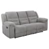 Gilson Chenille Upholstered Reclining Sofa in Grey by Coaster - COA-602551 - Image 1 of 0