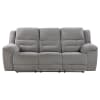 Gilson 2 Piece Chenille Upholstered Reclining Sofa Set in Grey by Coaster - COA-602551-S - Image 5 of 0
