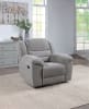 Gilson Chenille Upholstered Glider Recliner Chair in Grey by Coaster - COA-602553 - Image 2 of 0