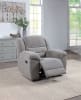 Gilson Chenille Upholstered Glider Recliner Chair in Grey by Coaster - COA-602553 - Image 3 of 0